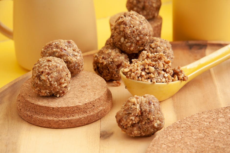 Proteinrike peanøttsmørkuler