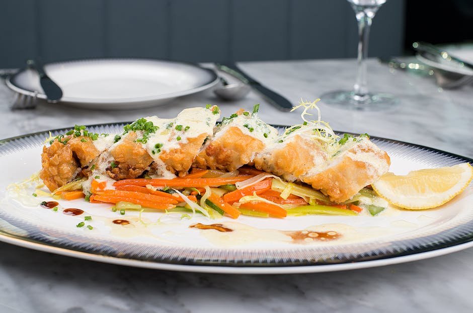 Fritert fisk med gulrot-escovitch