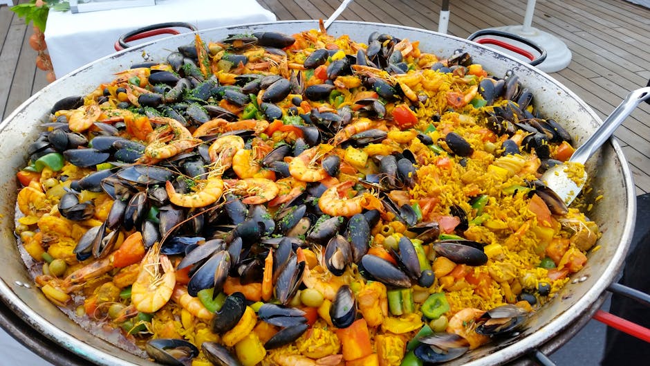 Surf 'n Turf Paella med biff og reker