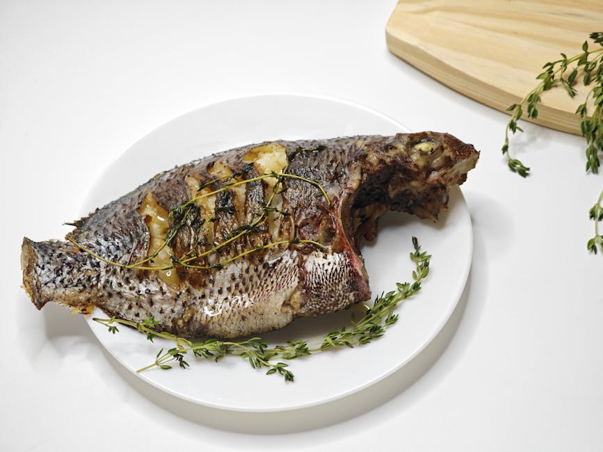 Gylden tilapia med sitrus- og rommarinade