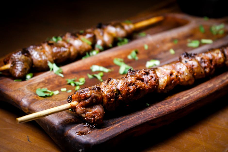 Anticuchos (grillet oksehjerte fra Peru)