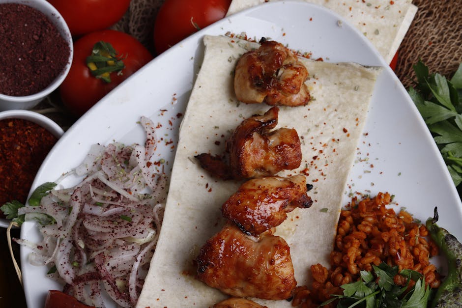 Midtøstens hvitløks- og urtekrydret kylling med grønn harissa