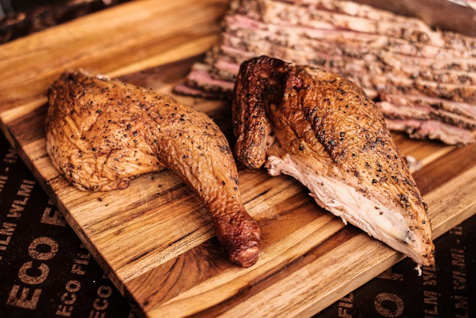 Tørrkrydret BBQ oksebryst eller kylling