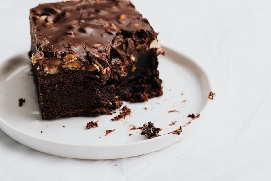 Kremete brownies med sjokolade