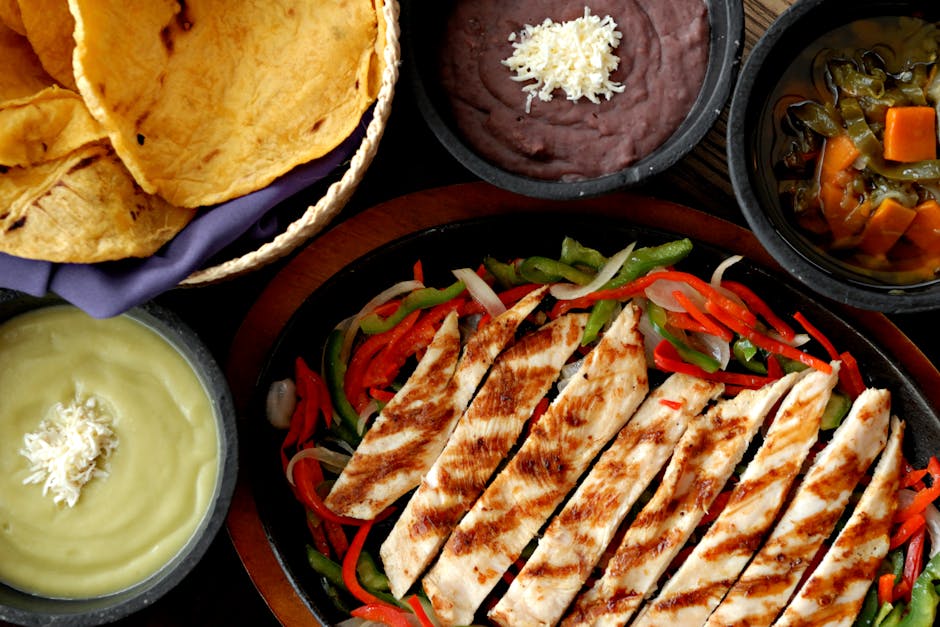 Fajitas med flankestek og poblano-pepper