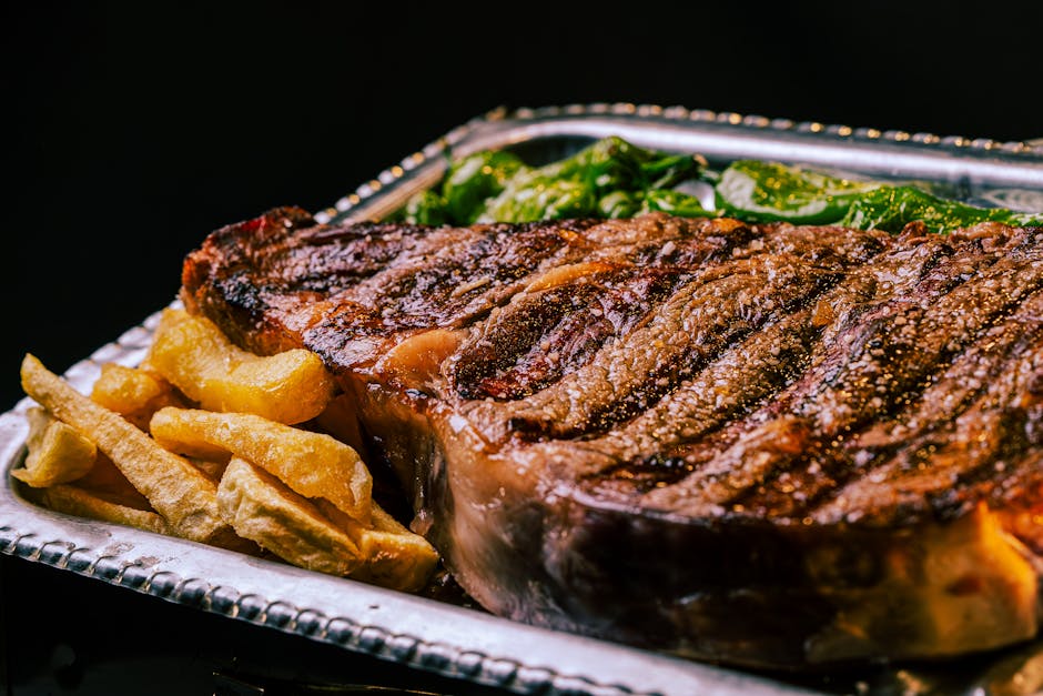 Pepperkrydret pannebiff flambert i whisky