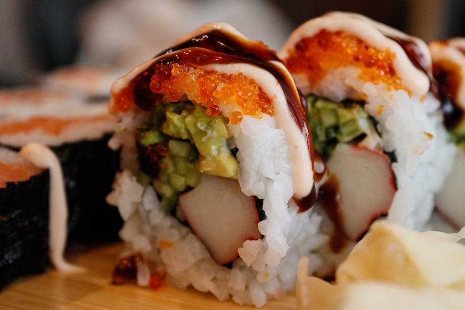 Sprø krabbe- og sushirisfritters