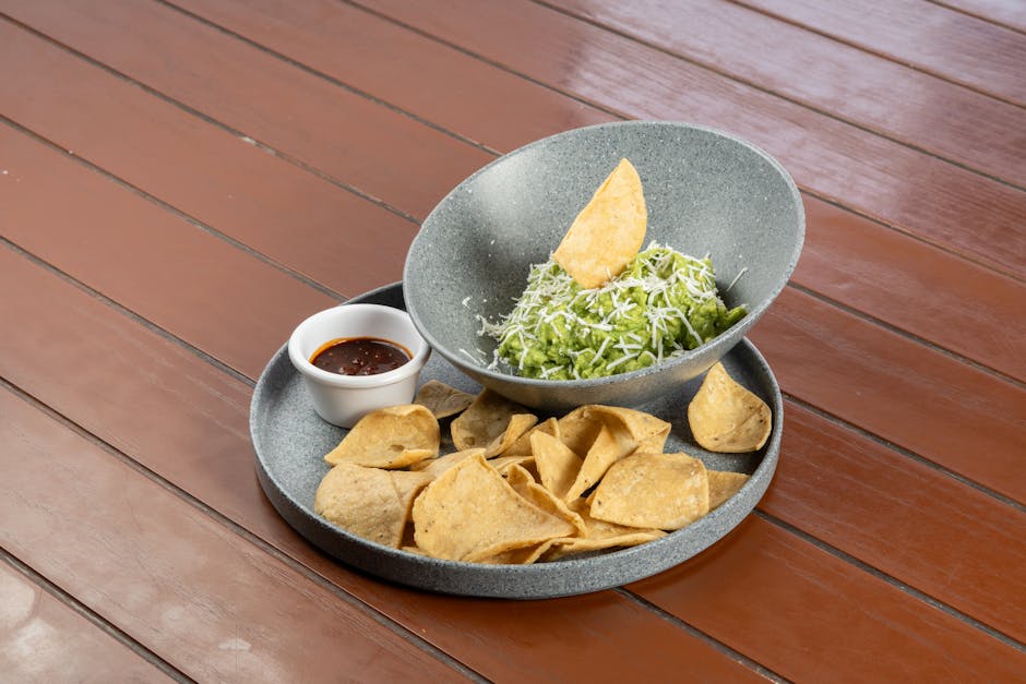 Guacamole med sprø spisskummen-tortillachips