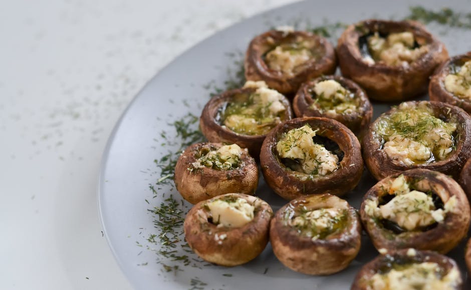 Fylte sopphatter med parmesan og timian