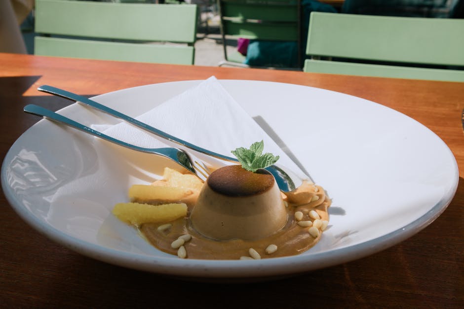 Kremet cappuccino panna cotta