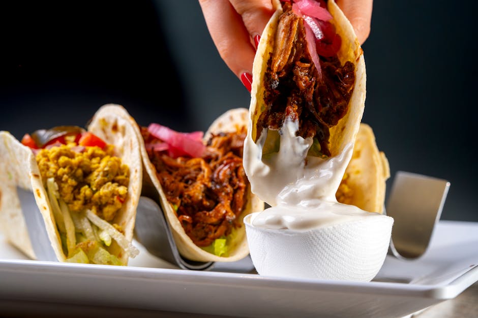 Enkle svinekjøtt-taco med tacokrydder