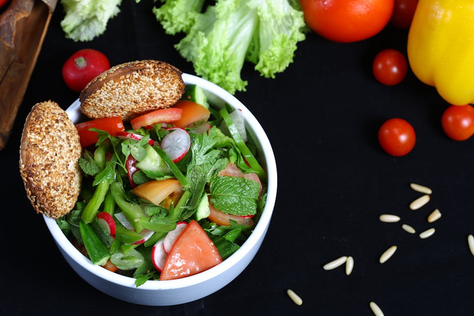 Tomatsalat med agurk og mynte