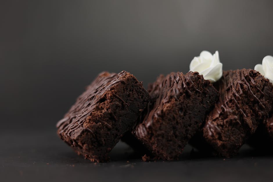 Sukkerfrie brownies med sjokoladeglasur