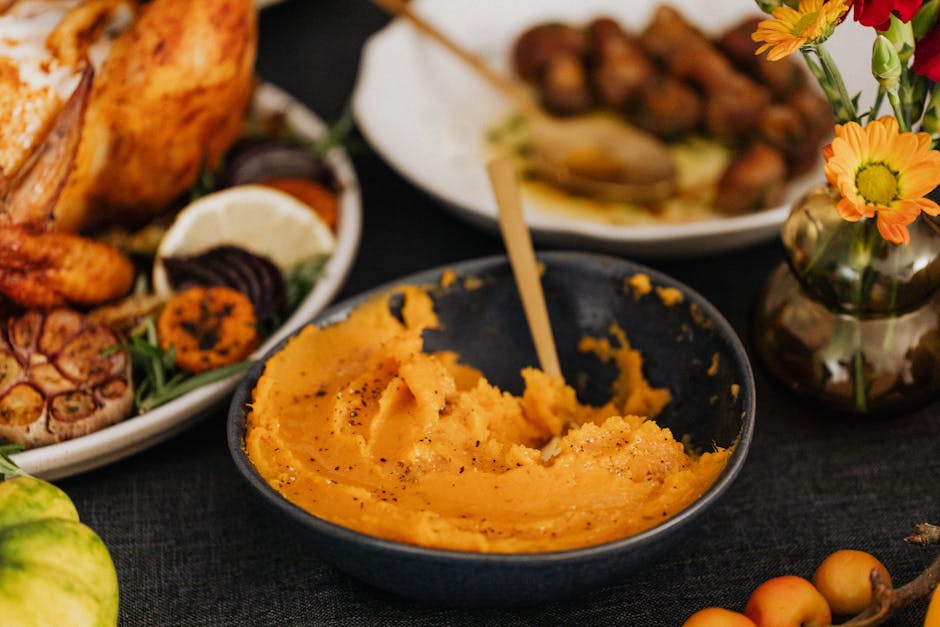 Mosede søtpoteter og plantain