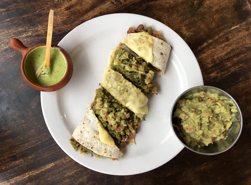 Grønne chili-burritos med svinekjøtt