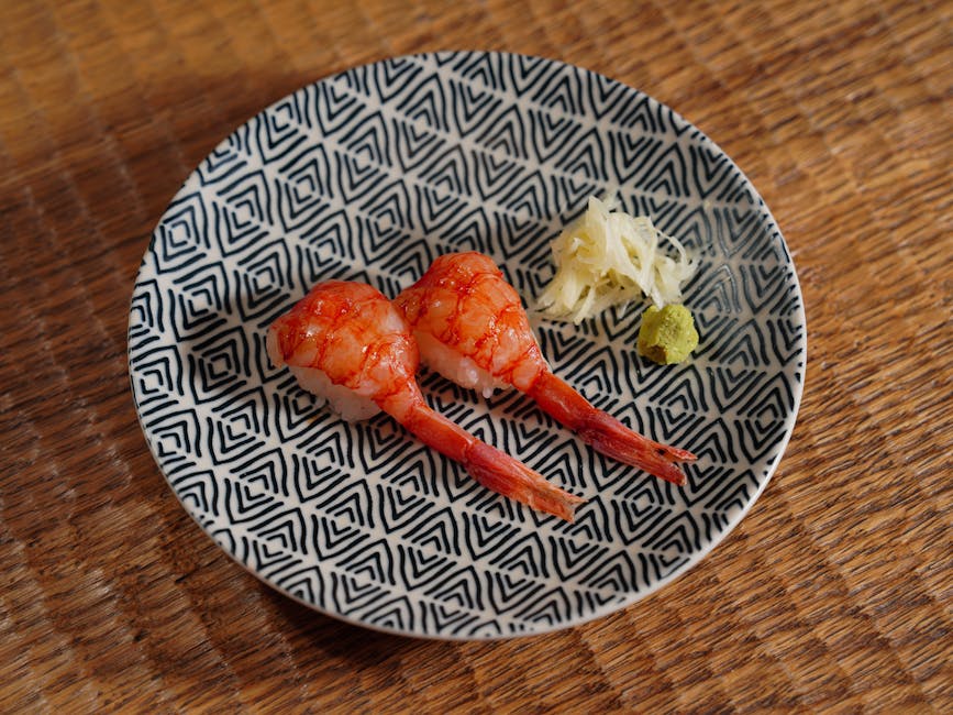 Marinerte reker med ingefær og soyasaus