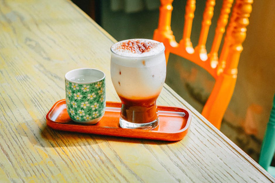 Te-cappuccino med urtete