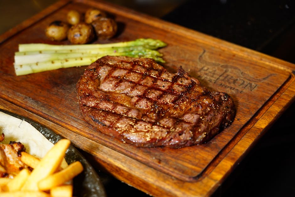 Grillet ribeye med chili-rub og urtekremost