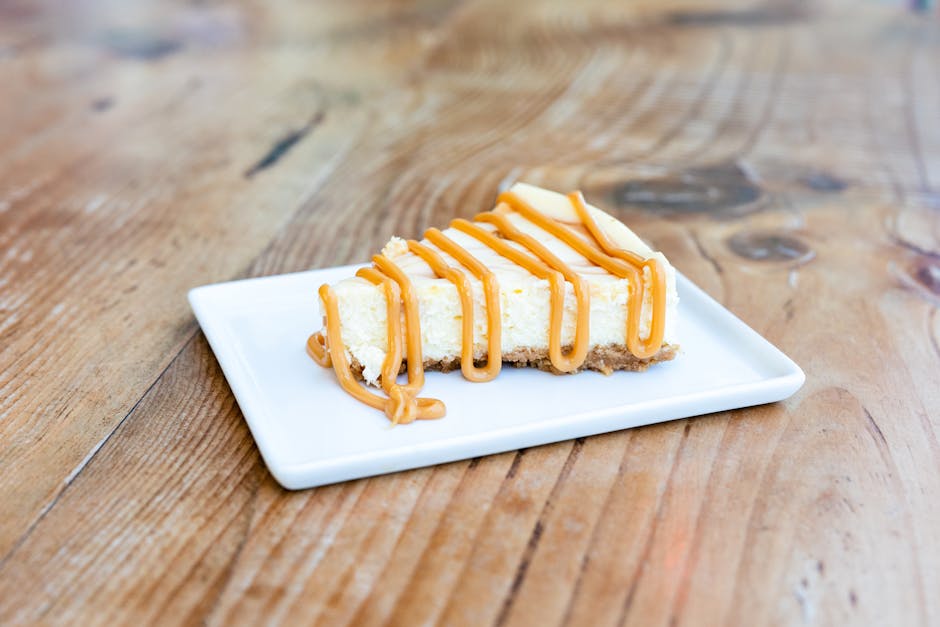 Salt karamell-ostekakebiter