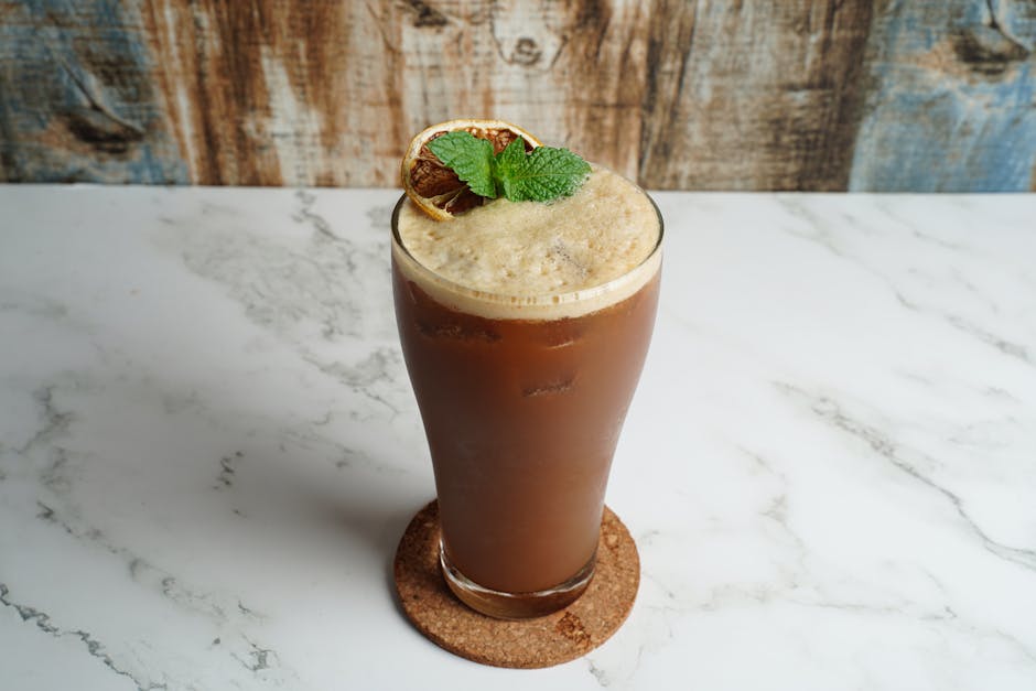 Frokostsmoothie med kaffe og peanøttsmør