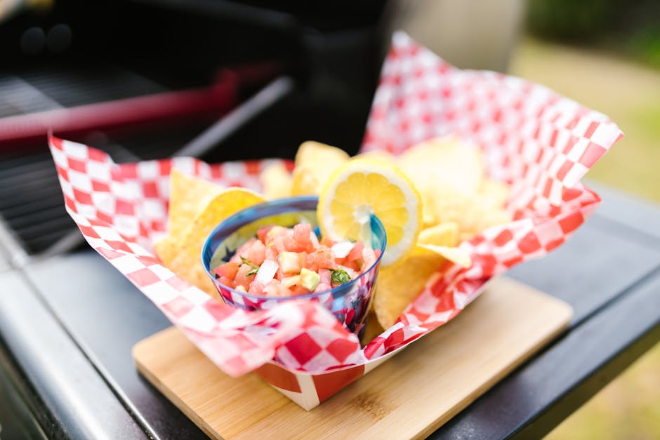 Salsa med grillede maiskolber og avokado