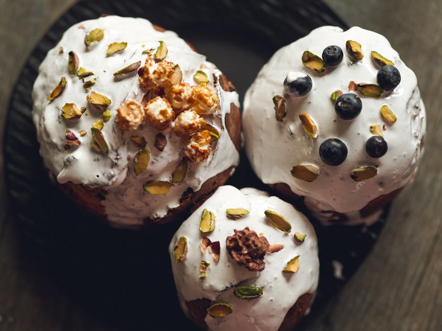 Cupcakes med honning, peanøtter og karamellpopcorn