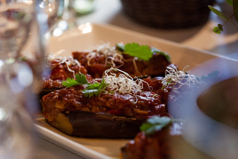 Calabrese fylt og fritert aubergine