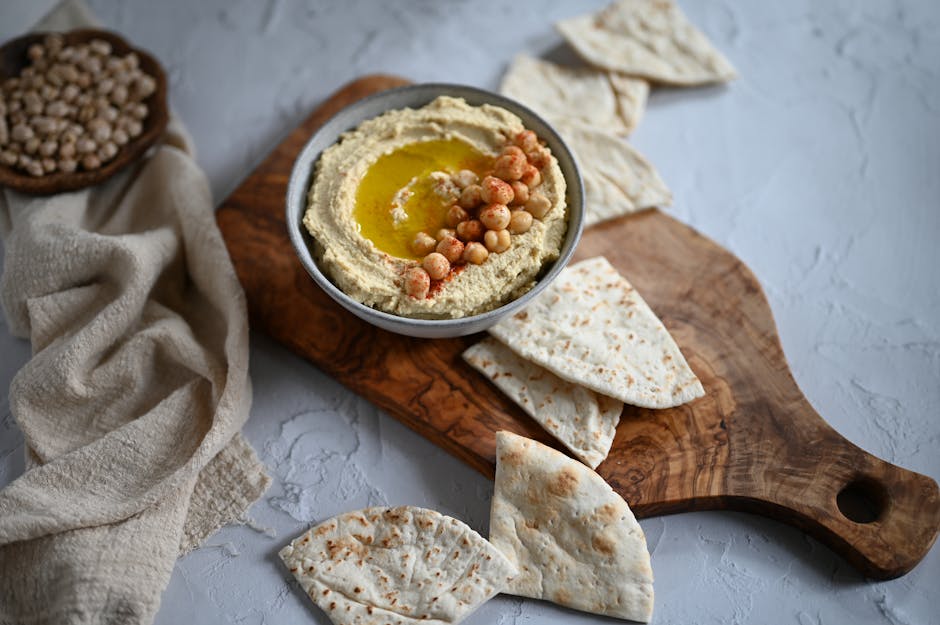 Gresk hummus med kalamataoliven