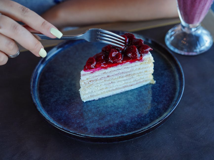 Kaitafi Napoleon med frukt og sjokolade