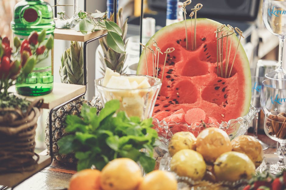 Forfriskende vannmelon- og champagnepunsj