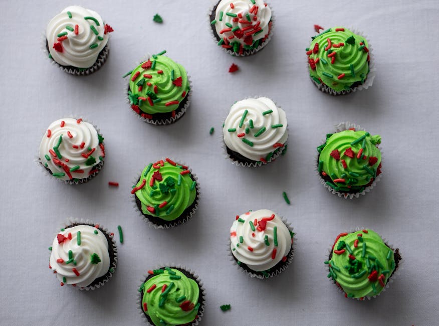 Pepperkakecupcakes med karamellisert mangosmørkrem