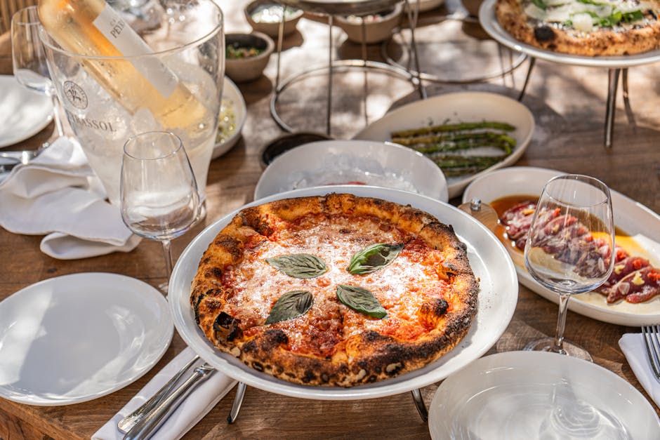 Pizza med asparges og robiola