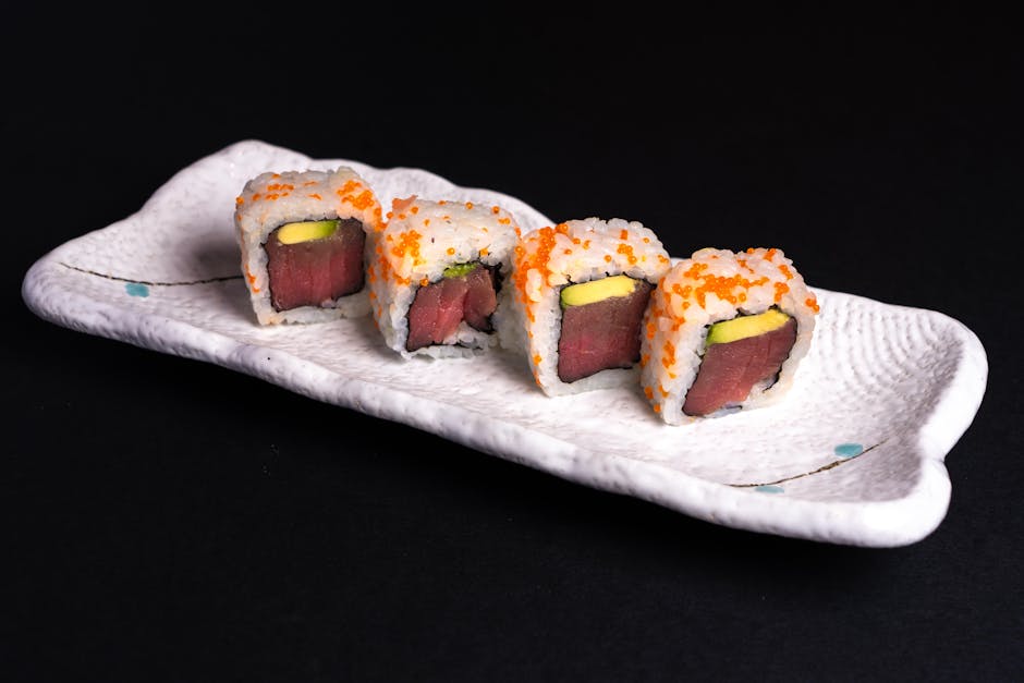 Ichi-Roll Sushi med Tunfisk og Kaiware