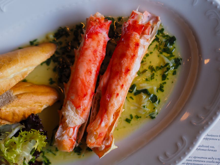 Grillet snøkrabbe med hvitløkssmør