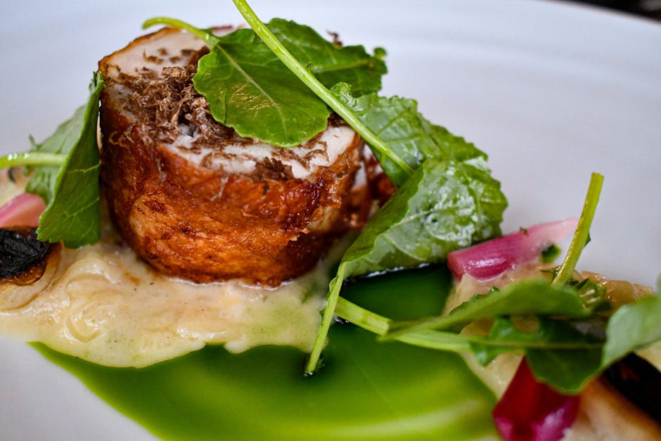 Kveite i prosciutto med kremet polenta og trøffelsjy