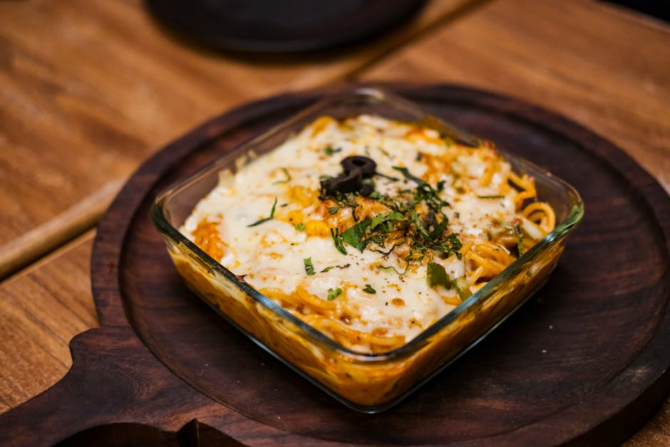 Bakt gresskar- og kremet pasta