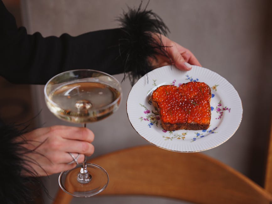 Sølvlaks Martini med kaviar