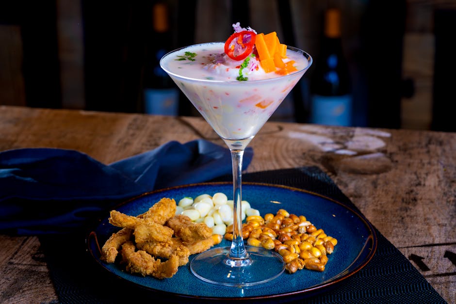 Reke-ceviche-cocktail med sitrus