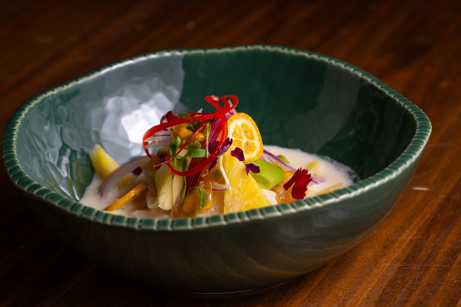 Hummermedaljonger med papaya og kiwi