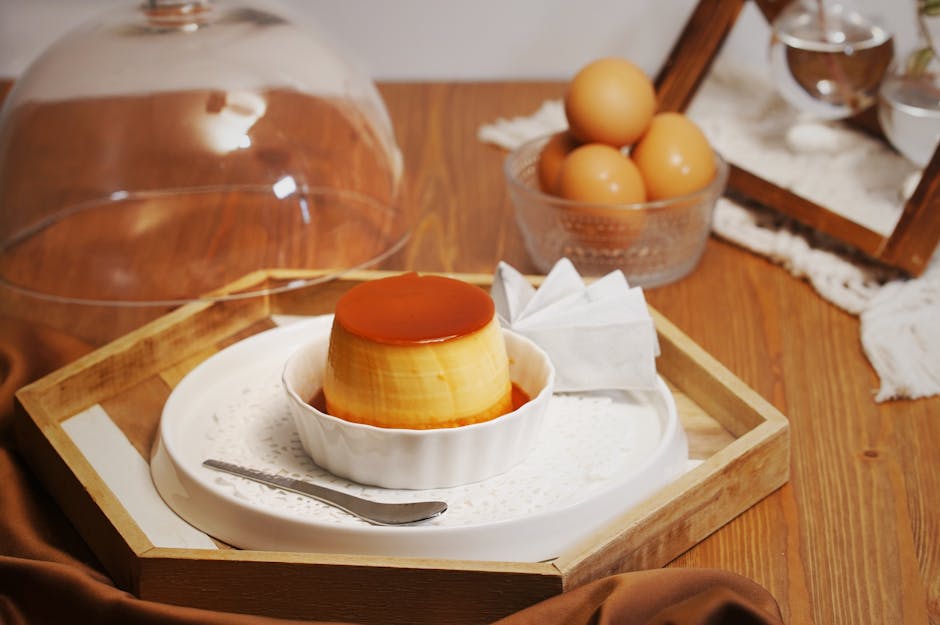 Kremet eggepudding med gresskarkrydder