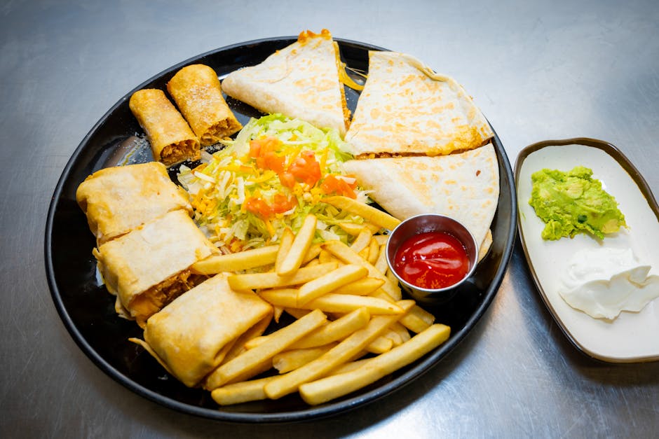 Dypstekte biffchimichangas med hjemmelaget guacamole