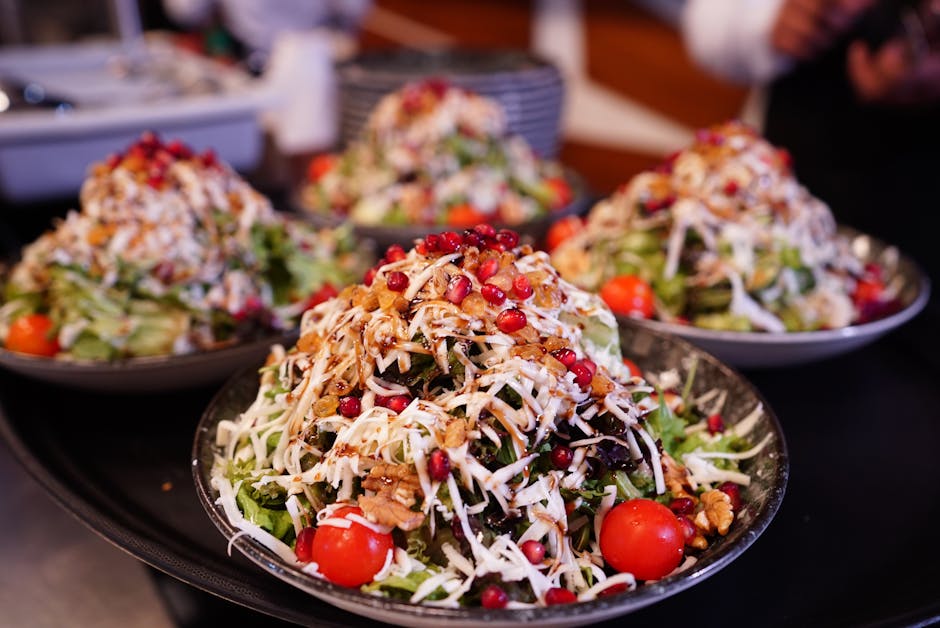 Frisk husetsalat med jicama og granateple