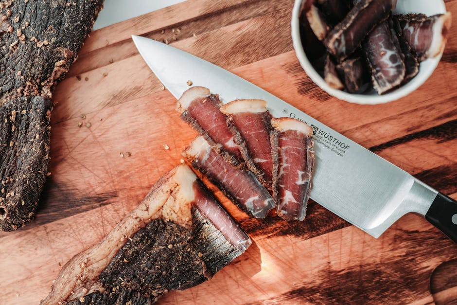 Hjemmelaget Biltong (tørket kjøtt)