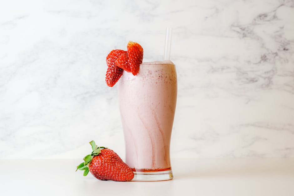 Kremet jordbærshake