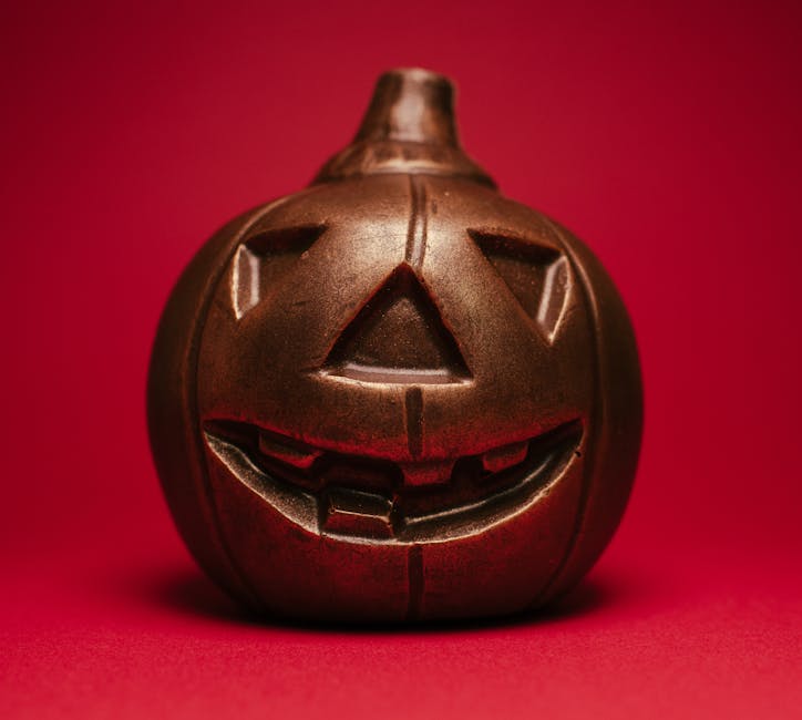 Jack-O'-Lantern sjokoladekake til Halloween