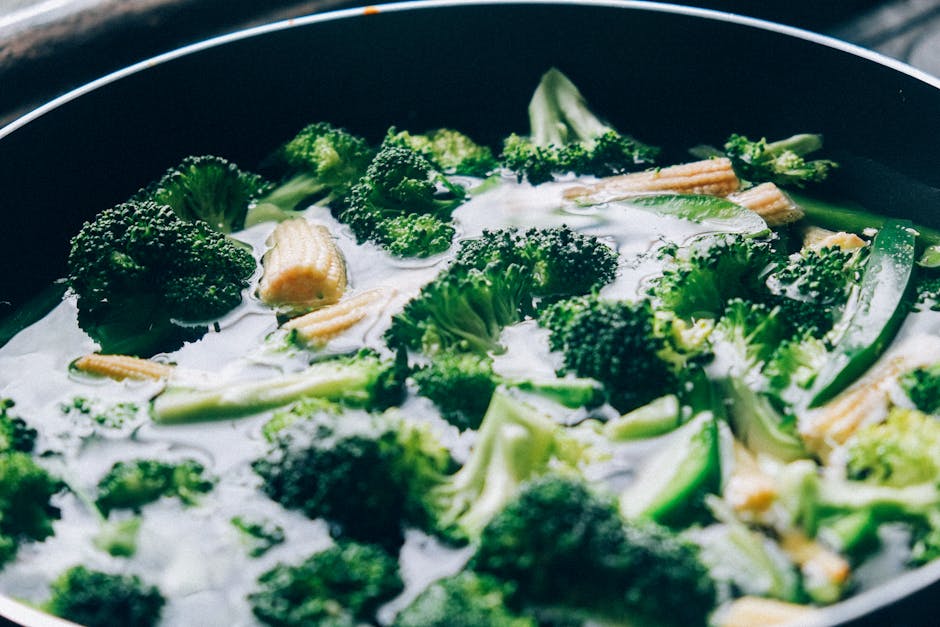 Broccolini med brunt smør og pekannøtter