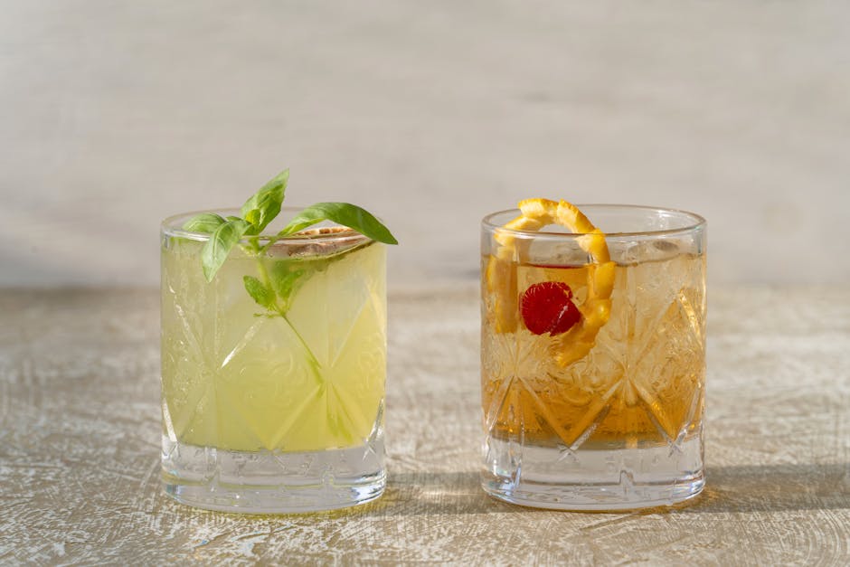 Palmetto cocktail med rom og vermut