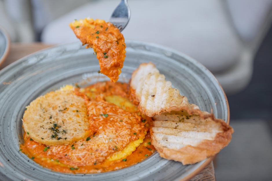 Ravioli med klassisk kjøttsaus