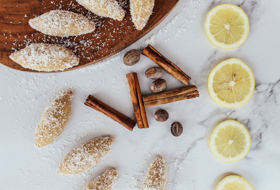 Krydrede madeleines med kanel og muskat