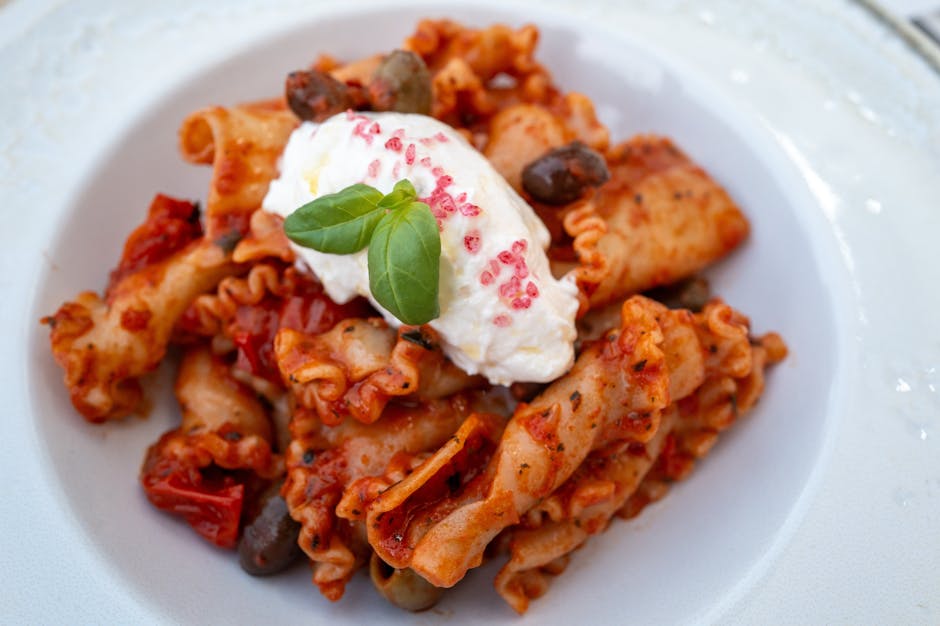 Ziti med ricotta og geitost